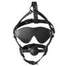 Ouch! Xtreme Bâillon Muselière avec Boule et Masque Gag Xtreme Noir